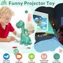 Dinosaur Drawing Projector Toys for Ages 5-7: KETIEE Tracing and Drawing Projector for Kids with Two Projector Heads, Smart Art Sketcher Projector with 96 Stencils, Toddler Toys for Boys (Green)