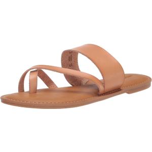Amazon Essentials Women's One Band Flip Flop Sandal (6, Natural)