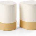 Salt and Pepper Shakers, Ceramic Salt Shaker set of 2, Cute Farmhouse Kitchen Decor Salt and Pepper Shaker, Salt Pepper Container Set for Wedding Registry Ideas Gift, ANTIS'S HOME