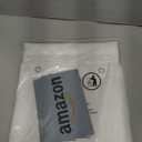 Biscaynebay Fabric Shower Curtain or Liner 72" X 72", White Water Repellent Damask Stripes Bathroom Curtains Machine Washable