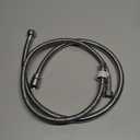 Rubber hose, 100 cm, stainless steel, general purpose