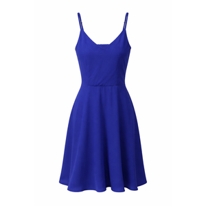 Short Blue Dress For Woman, L