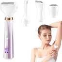 Electric Razor for Women 4 in 1 Rechargeable Electric Shaver for Lady Waterproof Portable & Skin-Friendly Painless Hair Trimmer