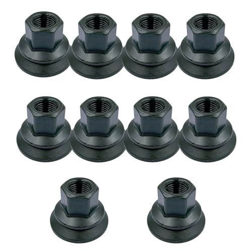 LLYZFED 611-936 6509424AA Wheel Nut Fit for Dodge Ram 3500 4000 4500 5500 2012-2022, M14-1.5 Flange - 22mm Hex, 28.5mm Length, Medium, Pack of 10pcs