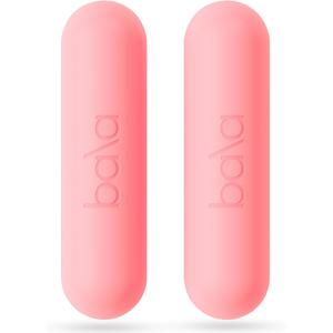 Bala Bars Dumbbell Set for Women & Men - Set of 2 Bars Designed for Walking, Strength Training, HIIT, Boxing & Aerobics - Hand Weights for Working Out at Home (3 LB, Blush)
