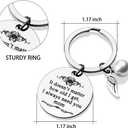 5 x Mother's Day Keychain Gift from Daughter Son for Mom, Mom Keychain Gifts for Valentine's Day Birthday Christmas