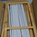 Long Shoe Rack for Closet Floor,2 Tier Wide Shoes Shelf Organizer,15-18 Pairs Bamboo Low Closet Shoe Stand Holders,Modern Sturdy Shoe Storage Rack for Entryway,49 x 11 x 17