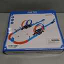 Toy Car Track Gift Set for Boys Kids Age 3-5 4-7 8-12, Long Race Tracks with 4 Action Loops and 4 High-Speed Slot Die-Cast Race Cars, 35+ Pieces Race Tracks to Create Multiple Configurations