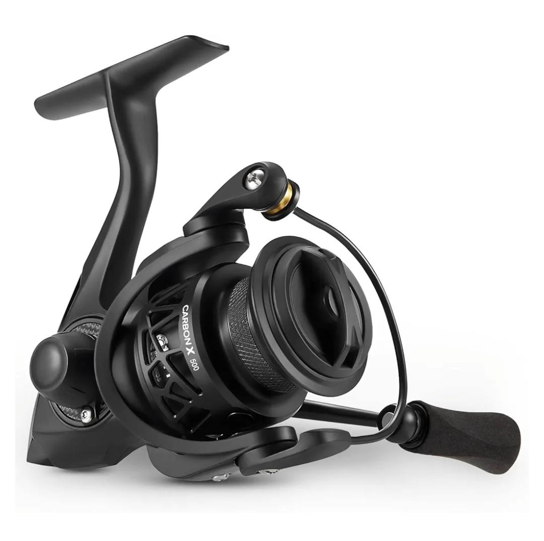 Piscifun Carbon X Spinning Reels, Light to 5.1oz, Carbon Frame and Rotor, 33LBs Max Drag, 10+1 Shielded BB, 5.2:1/6.2:1 High Speed Gear Ratio, Smooth Powerful Saltwater Freshwater Spinning Reel