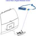 Rear Liftgate Release Switch, Trunk Lid Release Switch Compatible with 2007-2014 Tahoe Suburban Yukon Escalade