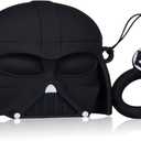 for Airpod Pro 2019/Pro 2 Gen 2022 Case, Cute Cartoon Silicone Air pods Pro Cover, 3D Funny Unique Fun Cool Keychain Kits Soft Skin Cases Kids Boys Teens Men for Airpods Pro (New Black Man)