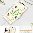 Jusy Cute Christmas Case for iPhone 16 Pro Max, Cute Aesthetic Christmas Tree Pattern Phone Case, Soft TPU Protective Phone Cover for Women Girls - Beige