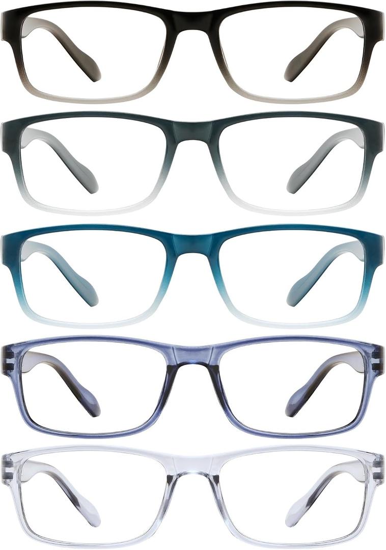 Gaoye 2.25 Professional Reading Glasses for All Day - Computer Readers with Blue Light Protection - Value Pack