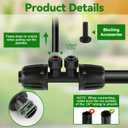 Kalolary 10PCS 1/2'' to 1/4'' Barbed Tee Quick Connector, Push-to-Fit Drip Irrigation Fittings Anti-Leak Locked Splitter Fitting for Irrigation Tubing with 4-Way Connector& 4 Plugs