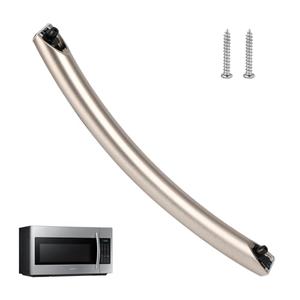 Upgrade ME16A4021AS Microwave Door Handle, Replaces with Samsung Microwave Handle ME16A4021AS, with 2 Screws, DE94-04313F Microwave Door Handle, Compitable for Samsung Microwave