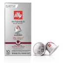 2 x Illy Espresso Compatible Capsules - Single-Serve Coffee Capsules & Pods - Intenso Lungo Dark Roast - Notes Of Cocoa & Dried Fruit Coffee Pods - For Nespresso Coffee Machines  10 Count (EXP 06/04/26)