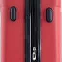 Travelers Club Chicago Hardside Expandable Spinner Luggage, Red, 3 Piece Set