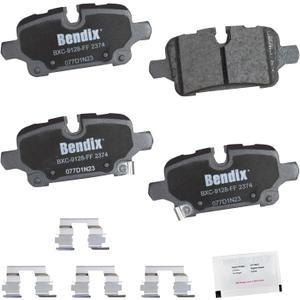 Bendix Priority1 CFC2374 Ceramic Rear Brake Pads for Chevrolet Equinox 2023-2021, Malibu 2023-2020, GMC Terrain 2023-2021