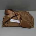 Spacious Nylon Crossbody Bag Bum Bag Handbags Wallets Purses Trendy Shoulder Bag for Women (brown)