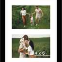 JCJMY 8x10 Picture Frame, 4x6 Collage Photo Frame, Display 2 Pcs 4x6 Photos or 8x10 Picture, Two Opening 4x6 Frame Collage for Wall Hanging or Tabletop, Lightweight 4 x 6 Double Picture Frame, Black