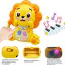 Musical Toys for 1 Year Old Boys and Girls, Baby Light Up Piano Keyboard Musical Toys for Toddlers 1-3, Early Learning Educational Infant Toys, 1 Year Old Baby Boy Girl Toys Gifts (Lion)
