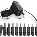 9V Power Supply AC Adapter DC 9V Power Cord Universal Power Adapter with 10 Interchangeable Jacks Compatible with 1000mA 900mA 800mA 700mA 600mA 500mA 400mA 300mA 200mA 100mA Electronics