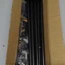 GXOACKJ 2 Pack Black Curtain Rods For Windows 28 To 78 Inch, 5/8 Inch Splicing Heavy Duty Metal Curtain Rod Set With Brackets