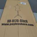 FDW Manikin 60-67Height Adjustable Female Dress Model Display Torso Body Tripod Stand Clothing Forms (Black, 60-67 Inches)