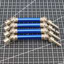 RCAWD 4X Slider Front/Rear Drive Shaft Set for Arrma Typhon 3s Blx 4WD &4WD V3 Mega 550 Buggy Off-Road Cars Upgrade Part(Dark Blue)