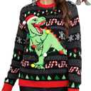 LANPULUX Ugly Christmas Sweaters for Women Pullover Christmas Sweater Funny Novelty Sweater Tops Knitted Party Jumper (Small)