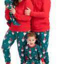 HonestBaby Family Matching Holiday Pajamas 100% Organic Cotton for Men, Women, Kids, Toddlers, Baby Boys, Girls, Unisex, Pets (Newborn, Secret Santa)