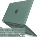 IBENZER Compatible with MacBook Pro 13 Inch Case M2 M1 2026 2025 2024 2023 2022 A2338 A2289 A2251 A2159 A1989 A1706 A1708, Hard Shell Case & Keyboard Cover for Mac Pro 13, Midnight Green, T13MTGN+1A