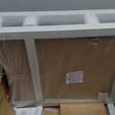 Sweetcrispy Bar Stools Set of 4, 24 Inch Counter Height Stools, PU Leather Upholstered Bar Chairs with Footrest, Modern Bar Stools for Kitchen Island, Dining, Living Room, Grey