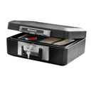 SentrySafe Fireproof Safe Box with Key Lock, Chest Safe with Carrying Handle to Secure Money, Jewelry, Documents, 0.25 Cubic Feet, 6.3 x 15.3 x 12.1 Inches, 1160