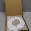 Split Design 12 Inch Ceiling Medallion for Lights & Fans - 5 Inch Cutout, Detachable PU Segments, Easy Install, White Ceiling Plate Decor