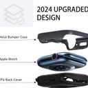 3 x Apple Watch Case - Metal, Lightweight, Compatible with Apple Watch Series 9/8/7, 45mm, Rugged Bumper Protector (Dark Blue)