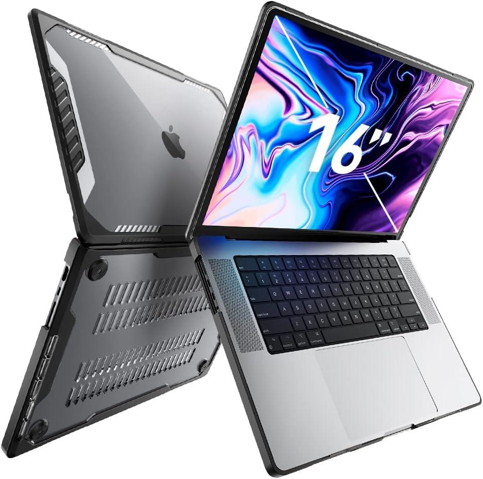 SUPCASE for MacBook Pro 16 Inch Case 2024-2021 (Unicorn Beetle), M4/M3/M2/M1 Pro/Max A3403 A3186 A2991 A2780 A2485 Heavy Duty Rugged Shockproof Hard Shell Protective Cover for MacBook Pro 16", Black