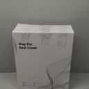 REEVAA Dog Truck Seat Cover for Back Seat, Hard Bottom Dog Hammock for Car, Pet Bed Extender for 2-4 Large Dogs, Waterproof Seat Protector, Universal XL Size Fits for Crew Cab Truck/SUV, Black