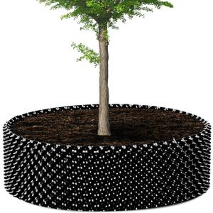 60 Gallon Air Pruning Container New Plastic Nursery Pot Fruit Vegetable Garden self-Planting pots, Size 17"x10", 8 Pcs, Black