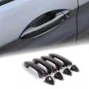 Exterior Door Handle Cover Trim for Honda Pilot 2016-2022 / Honda Ridgeline 2017-2024, 4PCS Car Outside Door Handle Protector Accessories ABS Material (Carbon Fiber Pattern)
