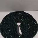Emerald Green Christmas Tree Skirt Velvet Tree Skirt 21 Inch Small Sequin Tree Skirt Christmas Tree Mats Sparkle Rug for Christmas Tree Dark Green Tree Skirts for Slim Xmas Tree Decorations