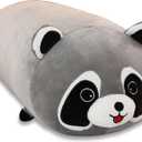 Cute Raccoon Plush Pillow, Soft Kawaii Plushies Cuddle Pillow, Cute Plushies Birthday Gifts for Kids (23 inch)