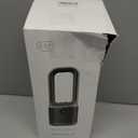 Misby Desk Fans Small Quiet, 13 Inch Bladeless Table Fan, 5 Speeds for Powerful Airflow, 70 Oscillating Fan with Night Light and Timer, Desktop Cooling Fan for Bedroom, Office, Nightstand