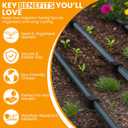 1/2-Inch Irrigation Tubing Hold-Down Anchor Stakes, 1 x 6-Inch, 32-Pack for Garden Ground Securing Hoses