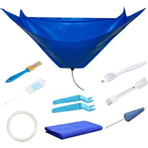 Waterproof Split Air Conditioner Cleaning Kits, Wall Mounted Air Conditioning Dust Washing Clean Cover Air Conditioner Service Bag for 1~1.5P Hanging Air Conditioners (Blue, Size:53"x23.6")