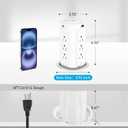 4-inch Pop Up Outlet for Countertop with 45W USB,17-in-1 Desktop Power Strip with 15W Wireless Charger,12 Outlets 4 USB Ports,15Amp Tamper Resistant Receptacle for Home Office Kitchen White