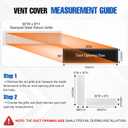 Fancat 30x6 Duct Opening | Steel Return Air Grille | Vent Cover Grill for Sidewall and Ceiling | HVAC Cold Air Intake Grille | White | Outer Dimensions: 31.75"W X 7.75"