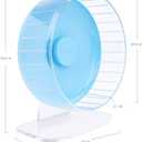 Niteangel Super-Silent Hamster Exercise Wheels: - Quiet Spinner Hamster Running Wheels with Adjustable Stand for Hamsters Gerbils Mice Or Other Small Animals (M, Light Blue)