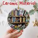 4 x Enchanting Book Christmas Ornaments: Christmas Tree Ornaments & Holiday Decor  Perfect Holiday Presents & Gift Ideas for Friends, Coworker, Family, Book Lover, and Literary Lover