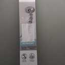 Silver Shower Curtain Rod Curved, Dual Mount Shower Curtain Pole For Bathroom Shower Curtain Bar Adjusts from 50 inches to 72 Inches, Metal